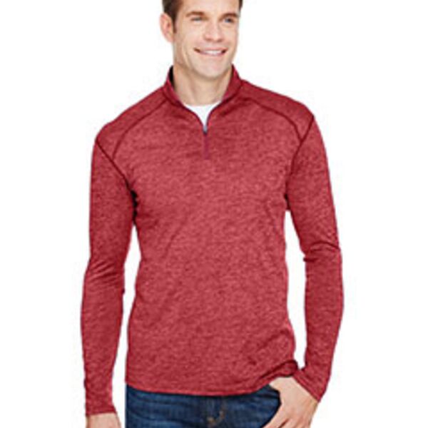 Men's Tonal Space-Dye Quarter-Zip Thumbnail